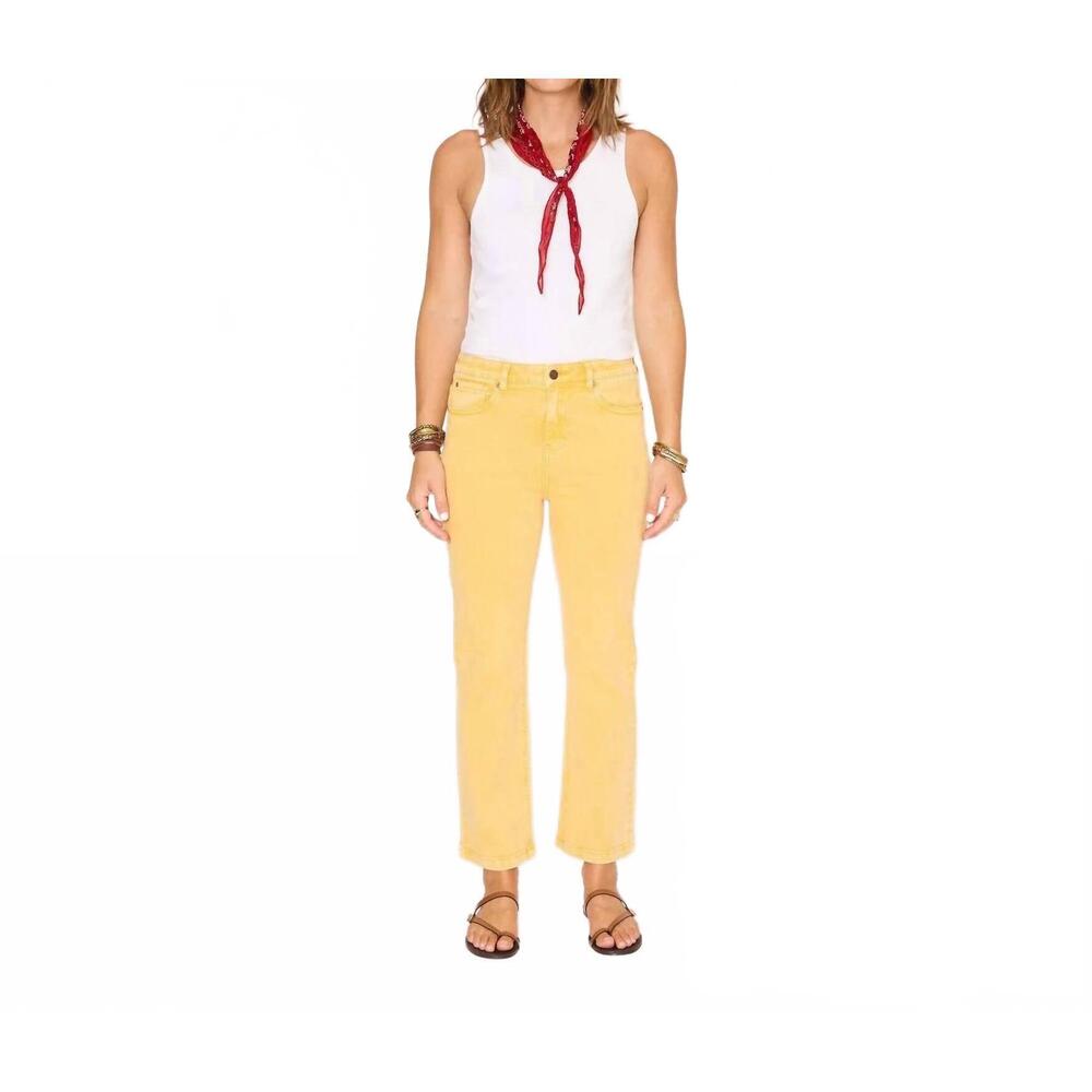 NEW MKT STUDIO linda pacific drill jeans in curry yellow